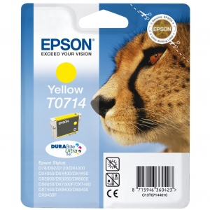 Tusz Epson T0714 żółty oryginalny [5,5ml]